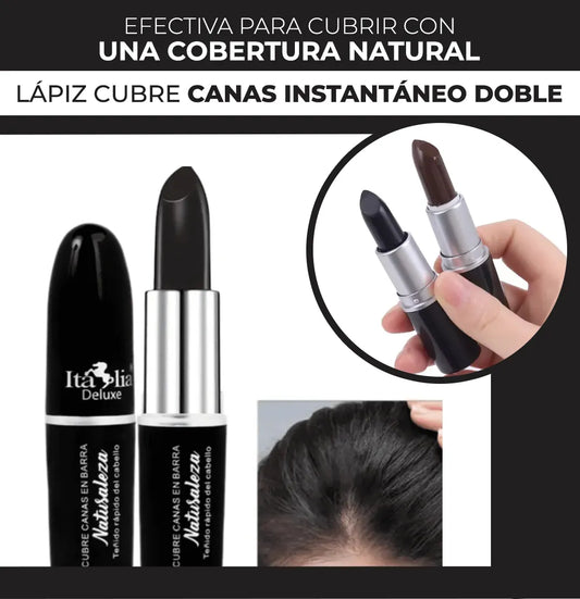 Lápiz Cubre Canas Instantáneo DOBLE