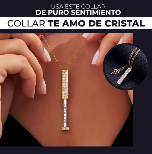 Collar Te Amo De Cristal